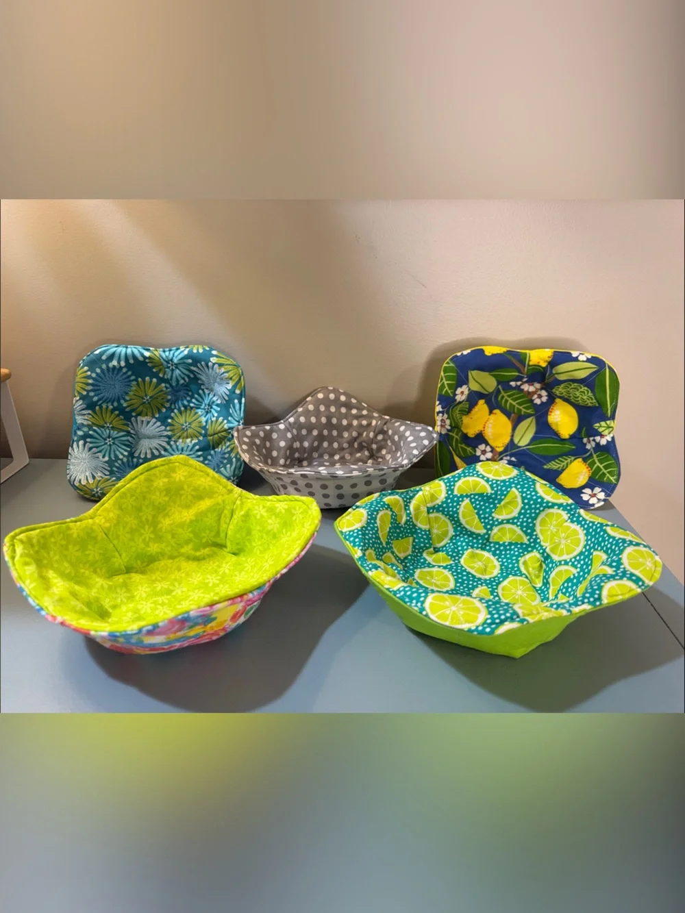 Hand Crafted Assorted 100% Cotton 11”x11” Bowl Coozie